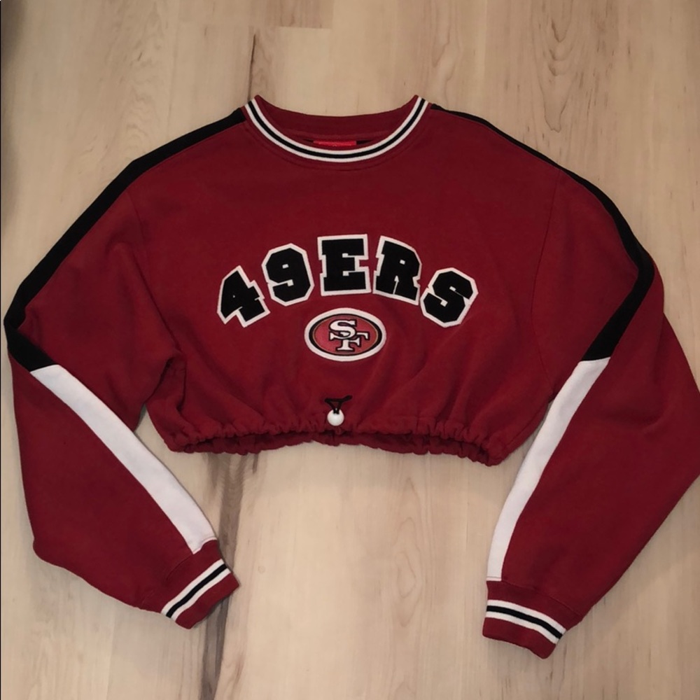 49ers cropped crew neck